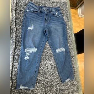 Maurice’s high rise distressed jeans